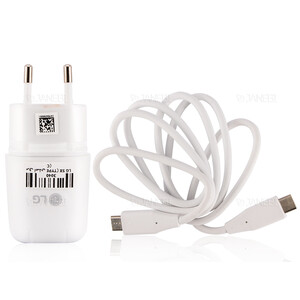 شارژر اصلی ال جی همراه کابل LG Travel Charger Adapter MCS-N04WD Type C