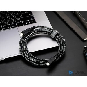 کابل شارژ سریع و انتقال داده تایپ سی Energea Fibratough Cable Type-C to Type-C PD Fast Charge 1.5M