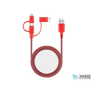 کابل شارژ سه سر انرژیاNylotough