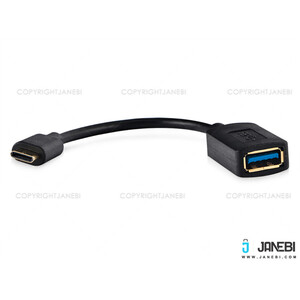 کابل تبدیل یو اس بی به تایپ سی BAFO USB 3.0 Type-C Male to Type-A Female OTG Cable BF-H389 0.15m