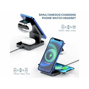 شارژر گوشی و ساعت هوشمند و ایرپاد توتو Totu 3in1 Magnetic Wireless Charging Station