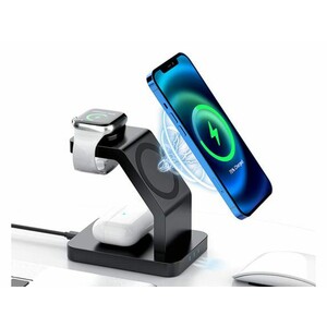 شارژر گوشی و ساعت هوشمند و ایرپاد توتو Totu 3in1 Magnetic Wireless Charging Station