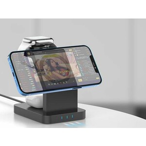 شارژر گوشی و ساعت هوشمند و ایرپاد توتو Totu 3in1 Magnetic Wireless Charging Station