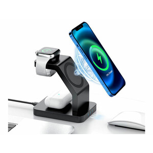 شارژر گوشی و ساعت هوشمند و ایرپاد توتو Totu 3in1 Magnetic Wireless Charging Station