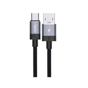 کابل شارژ سریع و انتقال داده تایپ سی توتو Totu Speedy BT-001 Type-C 5A Cable 1m