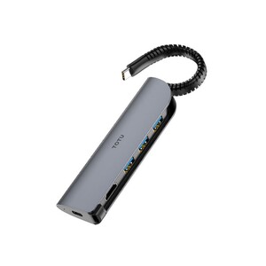 هاب شارژر 5 پورت تایپ سی توتو Totu FGCR-005 5IN1 Speedy Hub