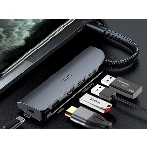هاب 5 پورت تایپ سی توتو Totu FGCR-005 5IN1 Speedy Hub