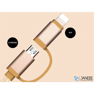 کابل دو سر جووی Joway LI65 2in2 Data Cable 1m