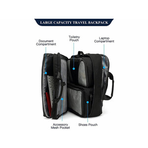 کوله پشتی ضدآب لپ تاپ 17.3 اینچی کول بل coolbell CB-10003 Backpack Bag 17.3 inch laptop
