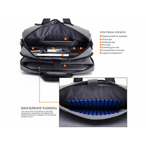کیف لپ‌تاپ چندمنظوره کول‌بل مناسب لپ‌تاپ 15.6 اینچی CoolBell CB-5501 Haward Bag For 15.6 Inch Laptop