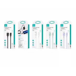فروش کابل لایتنینگ فست شارژ ال ای دار یوسامز USAMS US-SJ565 Lithe series 1.2 meter USB to Lightning fast charging cable