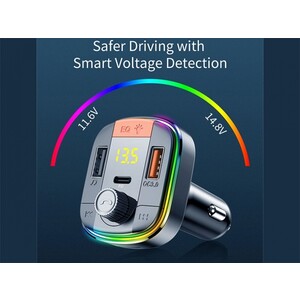 شارژر فندکی فست شارژ ماشین با قابلیت پخش موسیقی و تماس یسیدو
