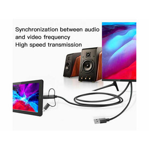 کابل 3سر لایتنینگ،تایپسی،میکرو  به Hdmi یسیدو 4k مدل Yesido HM05 3IN1 HDMI CABLE HM05