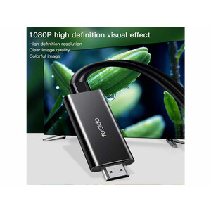 کابل 3سر لایتنینگ،تایپسی،میکرو  به Hdmi یسیدو 4k مدل Yesido HM05 3IN1 HDMI CABLE HM05