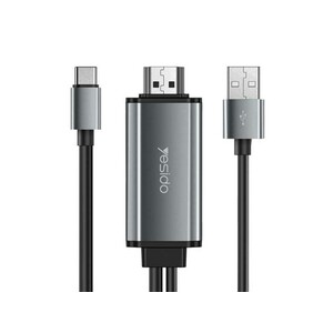 کابل تایپ سی به اچ دی ام آی یسیدو Yesido HM02 Type-C To Hdmi Adapter 1.8m