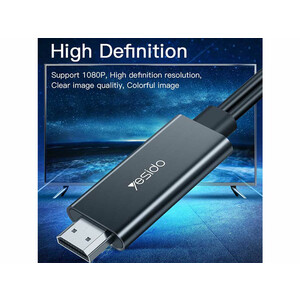 کابل لایتنینگ به Hdmi یسیدو 4k مدل