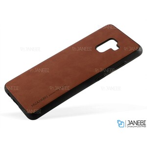 قاب طرح چرم سامسونگ Huanmin Leather Case Samsung Galaxy A8 Plus 2018