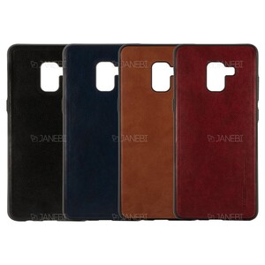 قاب طرح چرم سامسونگ Huanmin Leather Case Samsung Galaxy A8 2018