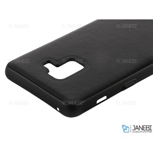 قاب طرح چرم سامسونگ Huanmin Leather Case Samsung Galaxy A8 2018