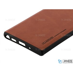 قاب طرح چرم سامسونگ Huanmin Leather Case Samsung Galaxy Note 10 Plus