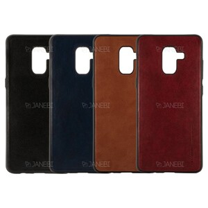 قاب طرح چرم سامسونگ Huanmin Leather Case Samsung Galaxy A6 Plus 2018