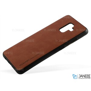 قاب طرح چرم سامسونگ Huanmin Leather Case Samsung Galaxy A6 Plus 2018