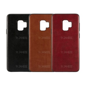 قاب طرح چرم سامسونگ Huanmin Leather Case Samsung Galaxy S9