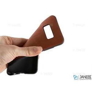 قاب طرح چرم سامسونگ Huanmin Leather Case Samsung Galaxy S8 Plus