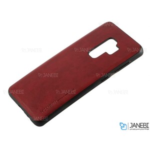 قاب طرح چرم سامسونگ Huanmin Leather Case Samsung Galaxy S9 Plus
