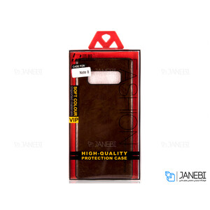 قاب محافظ چرمی سامسونگ Huanmin Leather Case Samsung Galaxy Note 8
