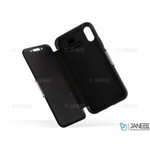 کیف محافظ چرم آیفون VGP Magnetic Leather Cover iPhone X/XS