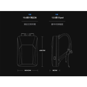 کیفیت کوله ضد آب ضد سرقت بنج  Bange BG-7682 Hard Case Backpack With TSA Combination Lock And USB Type-C Port