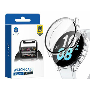 قاب و گلس ساعت هوشمند سامسونگ 40 میلی‌متری سری 4 لیتو Lito SPlus cover suitable Samsung Galaxy Watch 4 40mm smart watch