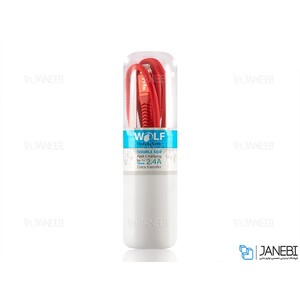 کابل شارژ و انتقال داده لایتنینگ Wolf Lightning Cable 1m