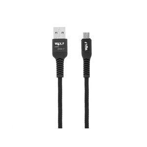 کابل شارژ و انتقال داده میکرو یو اس بی Wolf Micro USB Cable 1m