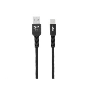 کابل شارژ و انتقال داده تایپ سی Wolf Type-C Cable 1m