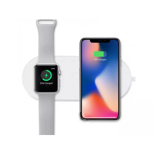 خرید شارژر وایرلس دوکاره دویا DEVIA EA087 Wireless Charger 2 In 1 for Smart Phone&Apple Watch