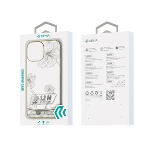 قاب شفاف گلدار آیفون 12 مینی دویا Devia iphone 12 mini Crystal Flora Case
