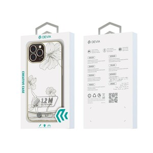 قاب شفاف گلدار آیفون 13 پرو مکس دویا Devia iphone 13 Pro Max Crystal Flora Case