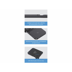 شارژر بی سیم رومیزی 15 وات یوسامز Usams US-CD190 15W 3IN1 Desktop Wireless Charger
