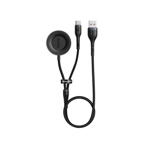 کابل تایپ سی و داک شارژ ساعت بیسوس Baseus Cafule One-for-two Data Cable USB to C+ Watch Charging Dock