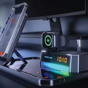 پایه شارژ چندکاره با نور RGB