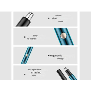 اصلاح کننده موی بینی و ابرو شارژی کیمی Kemei Nose & HIS Eyebrows Hair Trimmer KM-491
