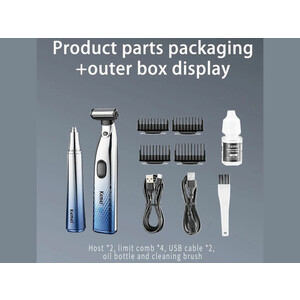 قیمت کیت شیور و دستگاه اصلاح موی بینی و گوش کیمی Portable Electric Nose Hair Trimmer Shaver Man Clean Razor Remover Kit