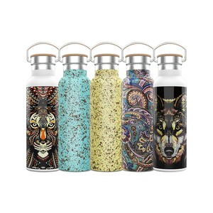 قمقمه 600 میلی لیتر گرین Green Pattetn Bottle Flask 600ml