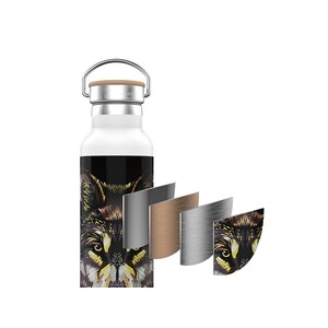 قمقمه 600 میلی لیتر گرین Green Pattetn Bottle Flask 600ml