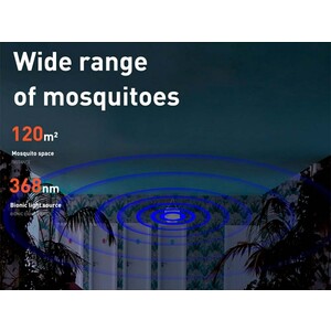 حشره کش هوشمند بیسوس Baseus Breeze wall-mounted bug zapper قابلیت پوشش فضای گسترده محیط