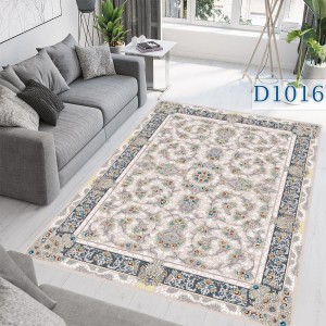 فرشینه کلاسیک گل‌دار کرم نقشیکا | کالا66