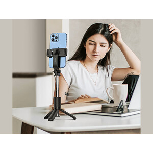 مونوپاد سه‌پایه‌دار و دارای ریموت‌کنترل هوکو hoco Tabletop holder “K17 Figure” for live broadcast