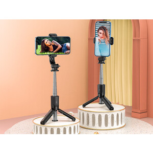 مونوپاد سه‌پایه‌دار و دارای ریموت‌کنترل هوکو hoco Tabletop holder “K17 Figure” for live broadcast
